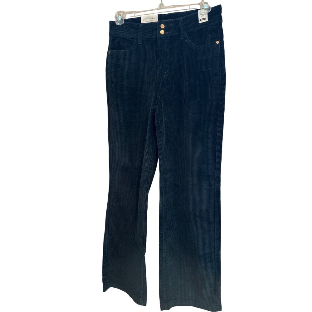 NEW Judy Blue 11/30 Dark Green Corduroys Pants Jeans High Waist